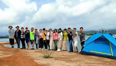 Desert Island survival lake camping - Little Bee Outdoor Club Trip to Wanlu Lake, Heyuan